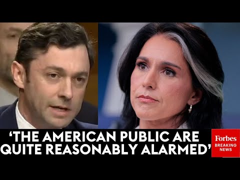 'Lurking In An FBI Evidence Truck...': Ossoff Sounds Alarm At Gabbard's Presence At Georgia FBI Raid