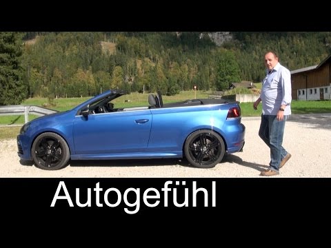 2015 VW Golf R Cabriolet review test drive Volkswagen Golf R convertible - Autogefühl Video