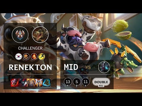 Renekton Mid vs Ekko - KR Challenger Patch 10.5