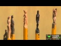Учитель труда в Алматы превращает карандаши в произведения искусства 