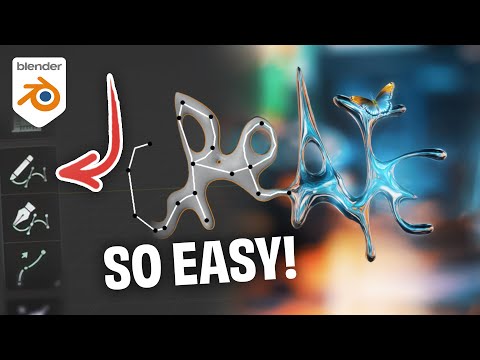 Create Chrome Type in Seconds with Blender