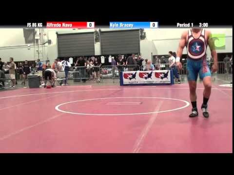 Mens FS FS 86 KG - Alfredo Nava vs. Kyle Bracey