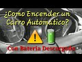 Encender un carro automático con la batería descargada/Starting an automatic car with a flat battery