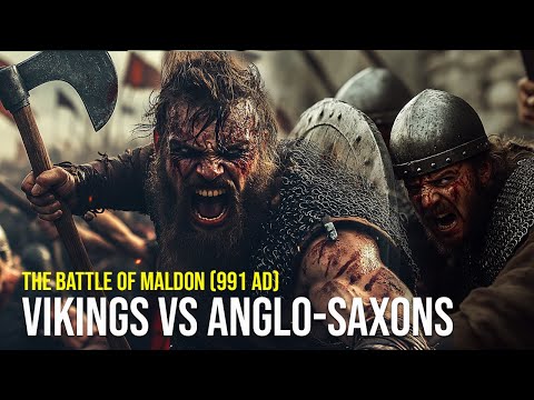 How Was the Legendary Clash of Vikings & Anglo-Saxons? Battle of Maldon (991 AD) | 4K Cinematic