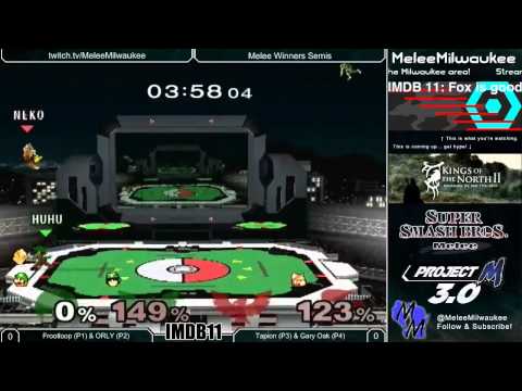 IMDB11 - Frootloop + ORLY vs Tapion + Gary Oak Melee Winner's Semis