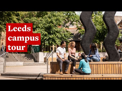 Campus tour of the University of Leeds