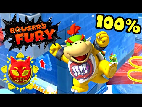 Bowser's Fury 100% Walkthrough #5 🐱 All Cat Shines 🐱 Super Mario 3D World Switch