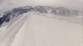 preview picture of video 'Snowboard à Cauterets - piste Aconit'