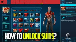 How to Unlock Suits - Spider Man Remastered (2023)