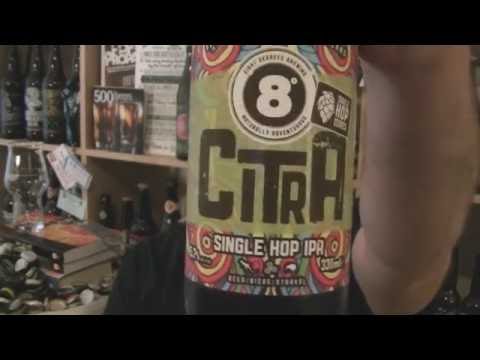 Eight Degrees Brewing - Citra Single Hop IPA (Irish craft beer)  - HopZine Beer Review