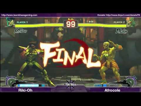 Grand Finals 2 Riki-Oh (DIC_ADO) vs AfroCole (SIM) AFDOJO Super SF4 Tournament -- 01/06/2010 - 1 / 2