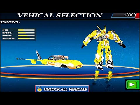 Flying Car Robot Transform: Super Robot Transformation - Android Gameplay