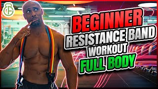 BEGINNER RESISTANCE BAND WORKOUT AT HOME FOR THE FULL BODY