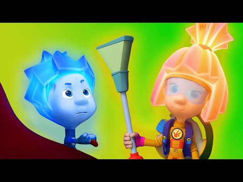 Computer Clean Up | Cartoons for Kids | The Fixies - Kingdom Kids Zone, Little Learners - The Fixies