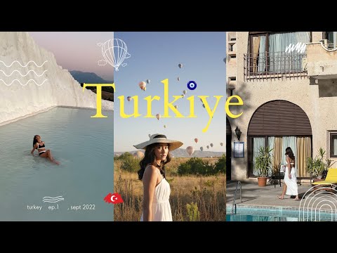 best places to visit in turkey | thermal pools, ancient city + coast of turkey, hot air balloon