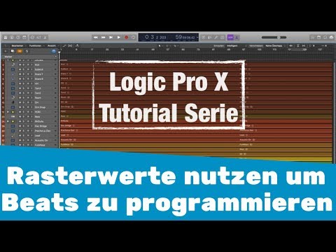 Drum Beats über Rasterwerte programmieren || Logic X Tutorial deutsch