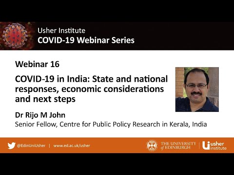 UI COVID-19 Webinar 16: COVID-19 in India