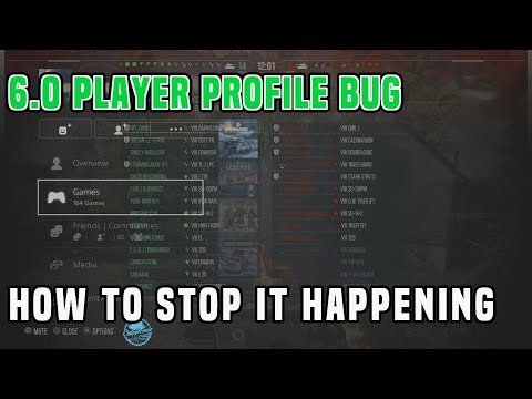 Wot Console // Player profile bug fix // HOW TO STOP IT // 6.0 update //