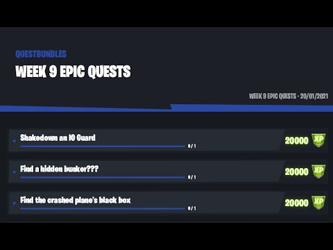 Chapter 2 Season 5 Week 9 Challenges Leaked [Fortnite Battle Royal] - Week 9 Legendary Quest