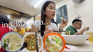Top 3 Fish Soup in Raffles Place CBD 🍲 | *$6-$10 Budget* Lunch for SG Office Workers [VLOG]