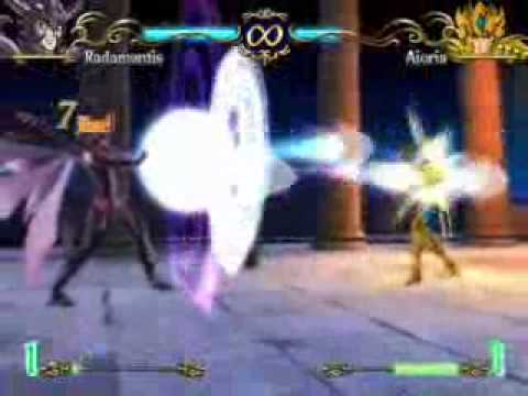 Radamanthys de Wyvern  Vs Aioria de Leo The Hades Play Station 2