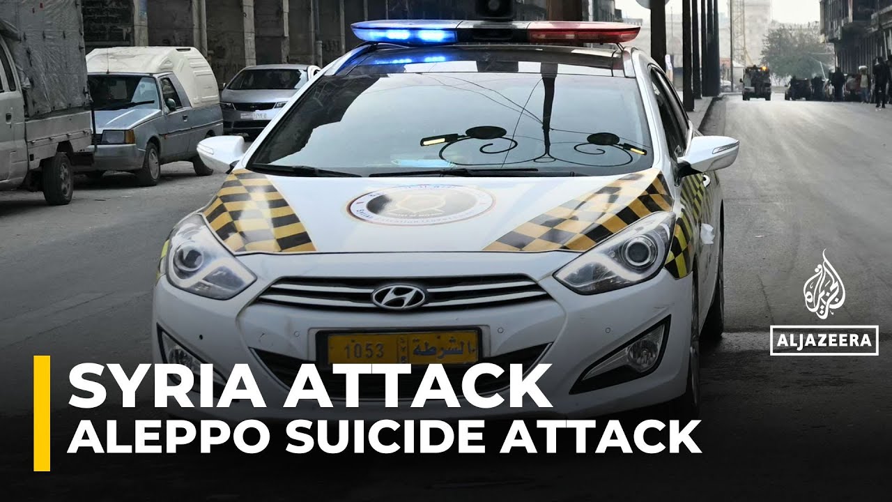 Suicide bomber kills at least one police officer in Syria’s Aleppo