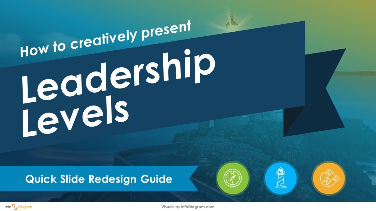 Lighthouse Infographics for Leadership Levels | PowerPoint Tutorial