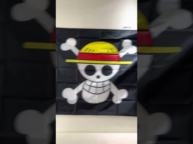 Vídeo relacionado con Bandera de pirata Ruffy Luffy Jolly Roger, 90 x 60 cm