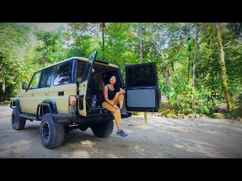 Sleeping in my Land Cruiser for the First Time | Solo Car Camping