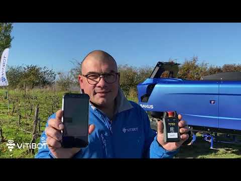 Virtual demonstration of Bakus, full electric and autonomous vineyard robot - 2nd gen - Champagne