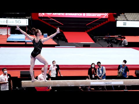 Yana Vorona (RUS) - Balance  Beam - 2021 World Championships - Podium Training