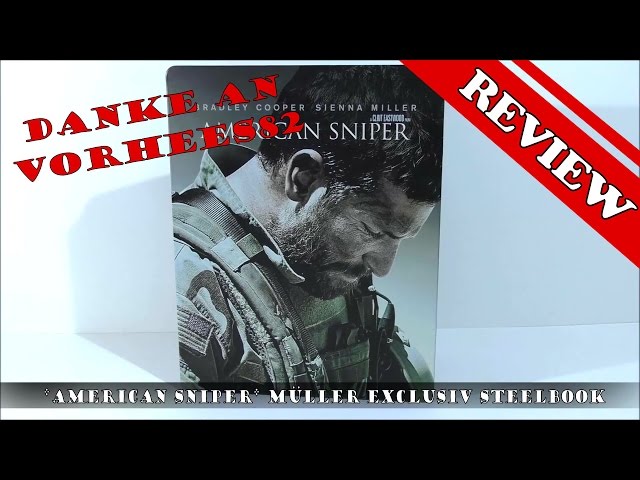 Vídeo relacionado con American Sniper - Uncut limitierte Steelbook Edition inkl. Deutscher Tonspur - Blu-ray