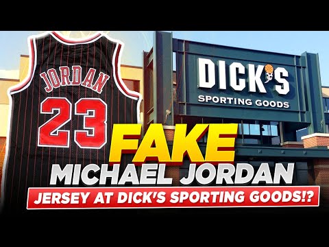 FAKE Mitchell & Ness Michael Jordan Chicago Bulls Jersey at Dick's Sporting Goods??!!?!?!?!?
