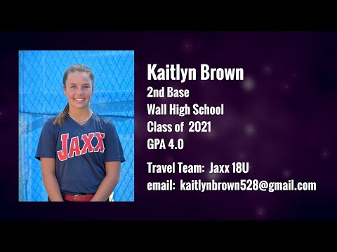 2020 Kaitlyn Brown Softball Skills Video