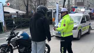 Boluda Trafik Polisleri Denetimleri Sıkılaştırdı