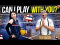 Nerd vs Volleyball Team - They Let Me Play