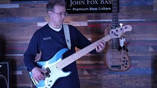 Video thumbnail for Sadowsky MetroLine Hybrid PJ5 - Lake Placid Blue - Beautiful new bass! by John Fox Bass