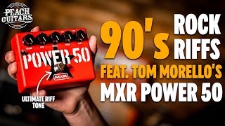 Video thumbnail for Nailing '90s ROCK RIFFS with the Tom Morello MXR Power 50 by Peach Guitars