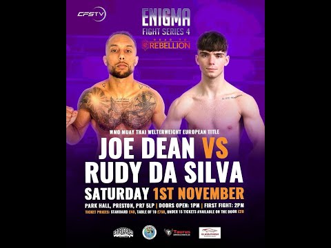 Joe Dean Vs Rudy Da Silva - WMO Welterweight European Title 66.6KG A Class