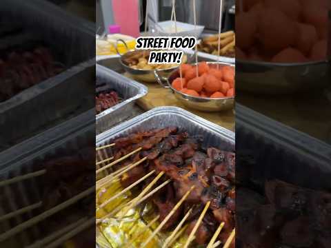 Filipino Street Food Party #shorts #streetfood #filipino #pinoyfood #pinoyabroad #lumpia #pinoy