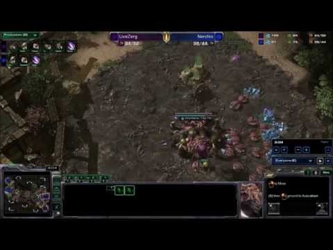 SC2 -- LOTV -- LiveZerg (Z) v Nerchio (Z) on  Bridgehead LE