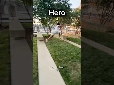 Parkour Across in the least steps but the grass is double💀