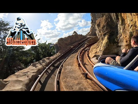 Matterhorn Bobsleds (Right Side) 4K Front Seat POV - Disneyland Park California