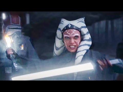 Ahsoka Clip - Ahsoka vs Droids Lightsaber Fight (2023)
