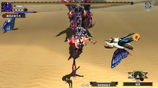 【MHXX】G級ディノバルド ブレイヴ操虫棍 3'15"33【暑い熱い砂漠】