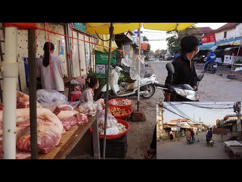 Cycling My Area Lockdown 16th Day - Daily Life Style Vendors Selling Food During Lockdown Town