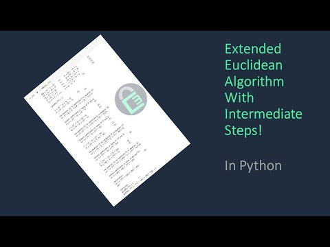 Extended Euclidean Algorithm With Intermediate Steps In Python