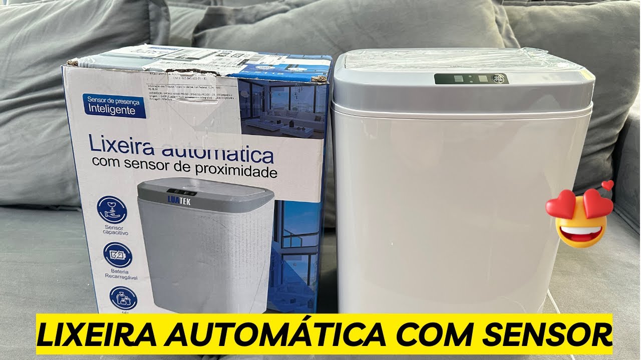 LIXEIRA AUTOMÁTICA COM SENSOR DA SHOPEE
