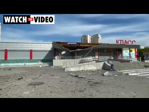 Residential area of Kharkiv damaged in renewed strikes