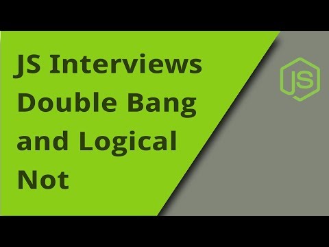 JS Interview Double Bang Question 29
